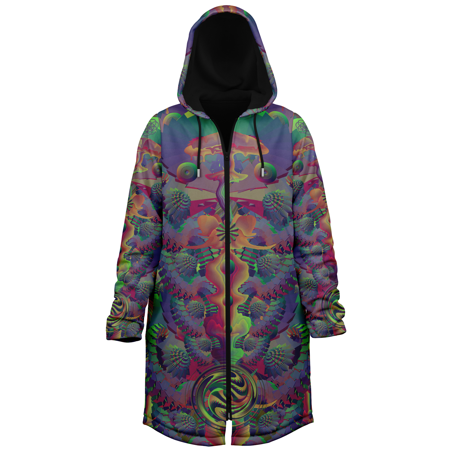 Cloak | Shroom Flower of Life Dark Rainbow
