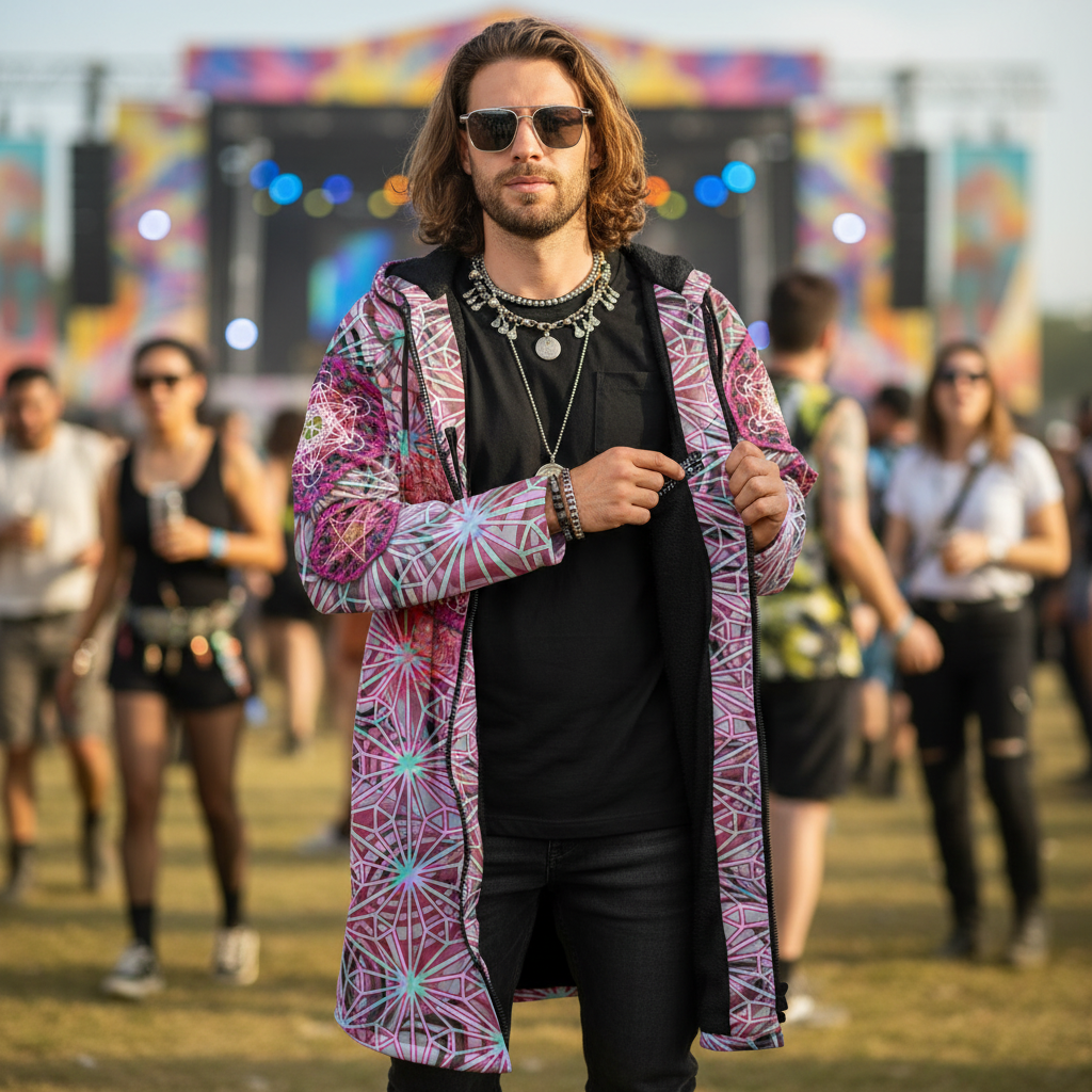 Angel Catcher Light Red Men's Festival Cloak