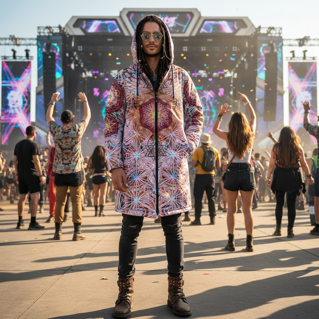 Angel Catcher Light Orange Men's Festival Cloak