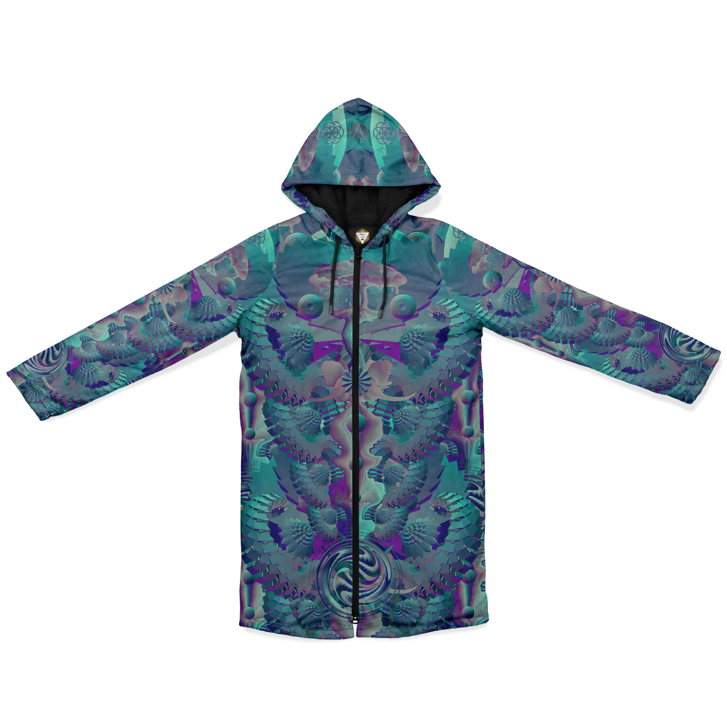 Cloak | Shroom Flower of Life Teal