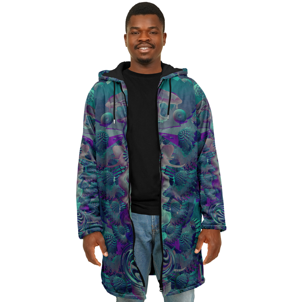 Cloak | Shroom Flower of Life Teal