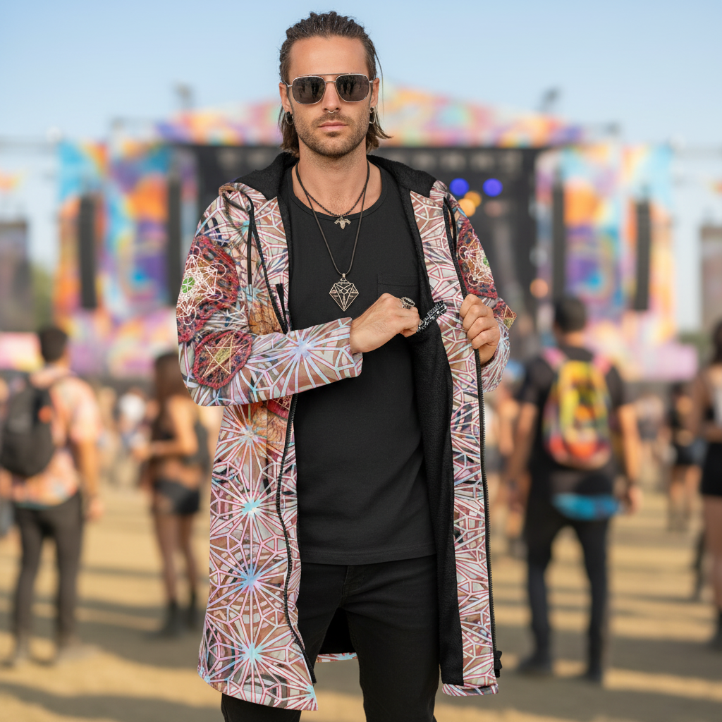 Angel Catcher Light Orange Men's Festival Cloak