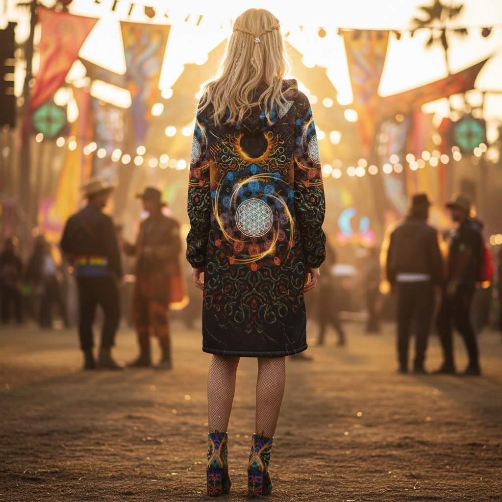Solar Eclipse Women's Festival Cloak