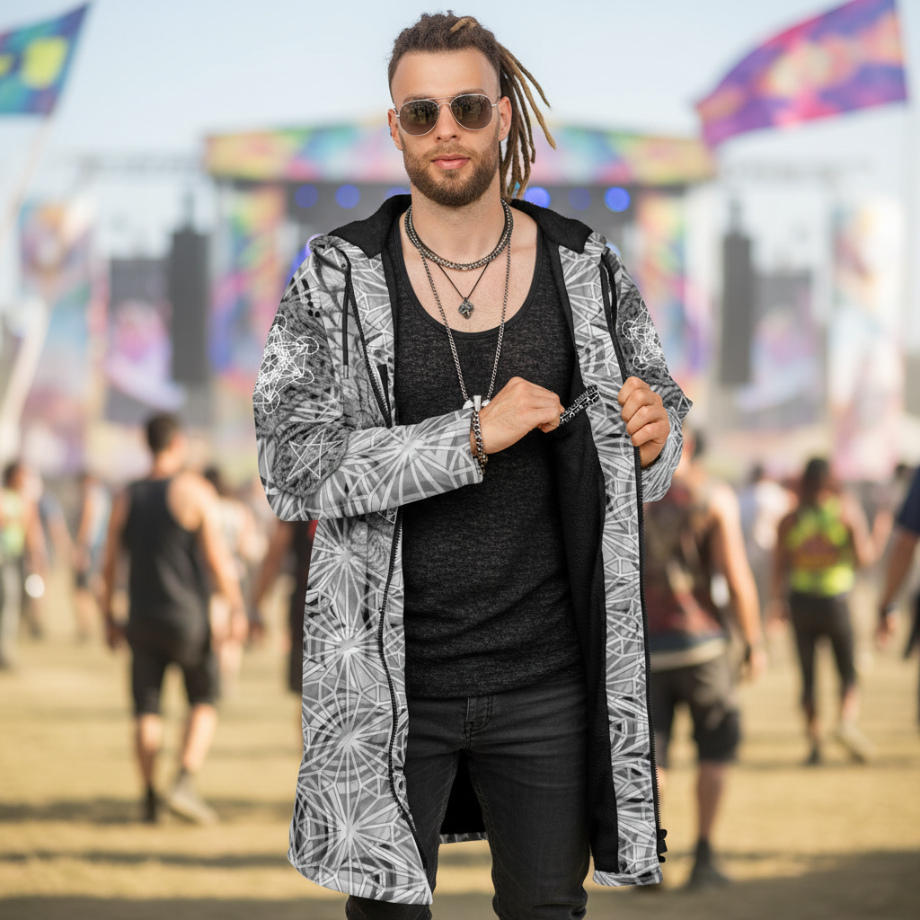Angel Catcher Light Gray Men's Festival Cloak