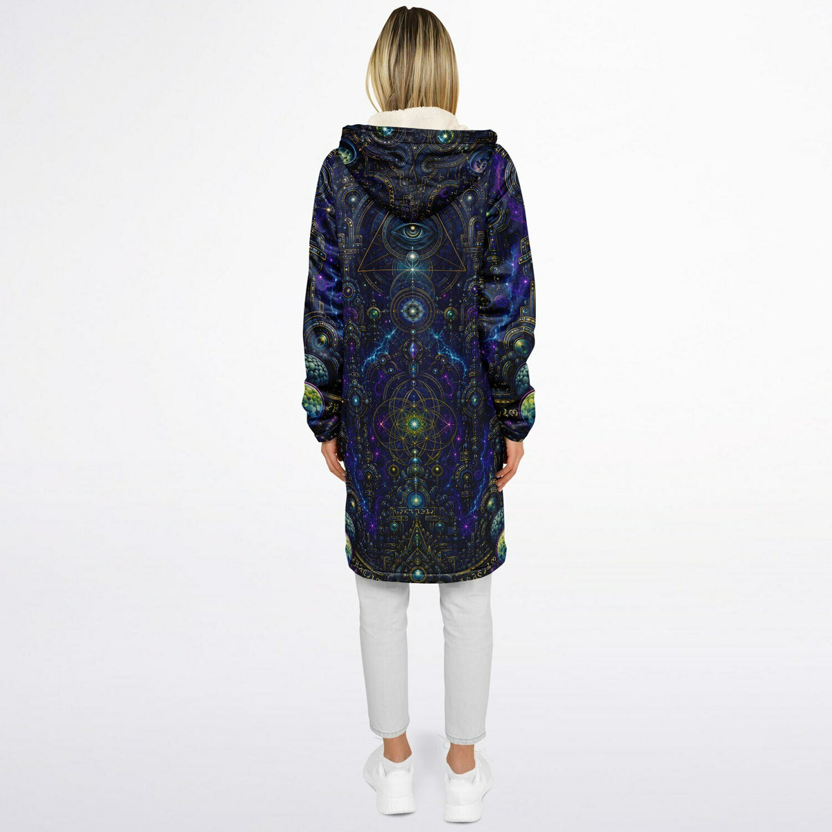 Celestial Tempe White Zipper Cloak