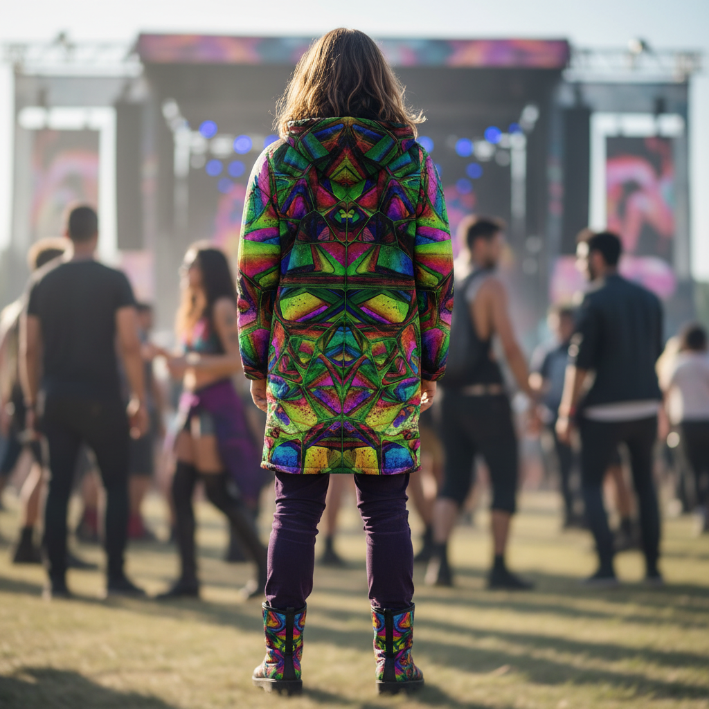 Crystalline Forest Men's Festival Cloak