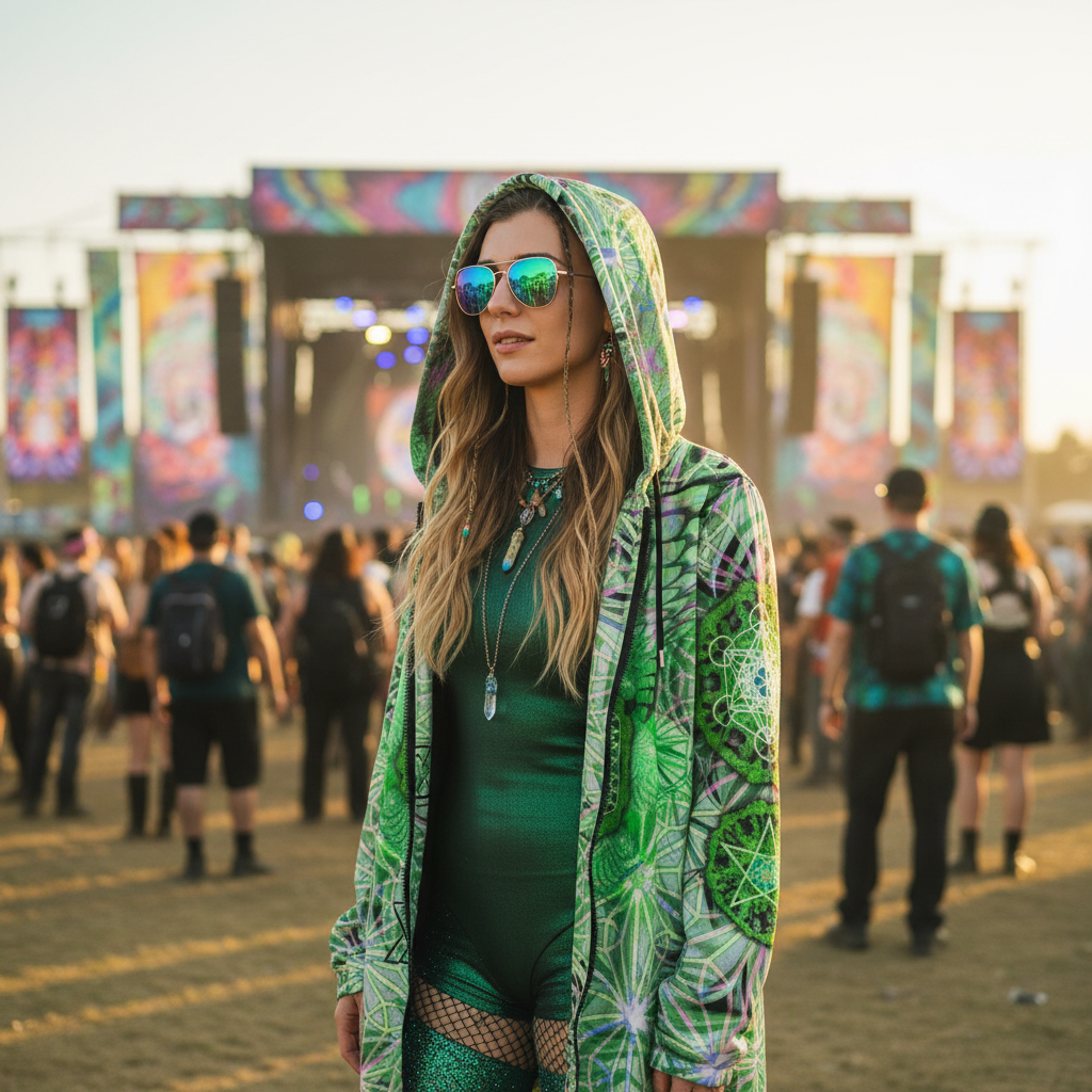 Angel Catcher Light Green Women's Festival Cloak
