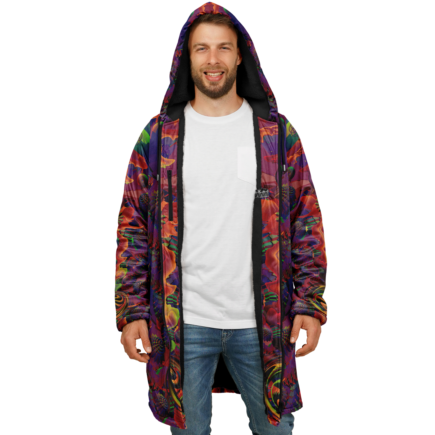 Cloak | Shroom Flower of Life Ultra Rainbow