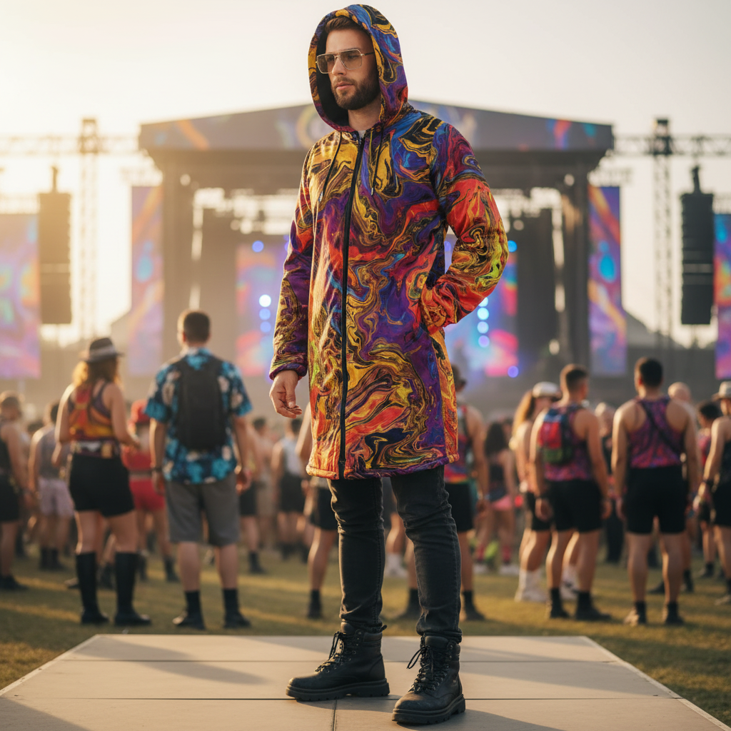 Liquid Fire Men's Festival Cloak