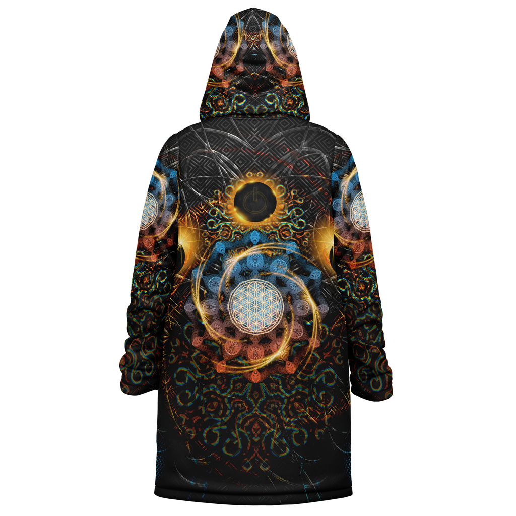 Solar Eclipse Women's Festival Cloak back view with music festivals