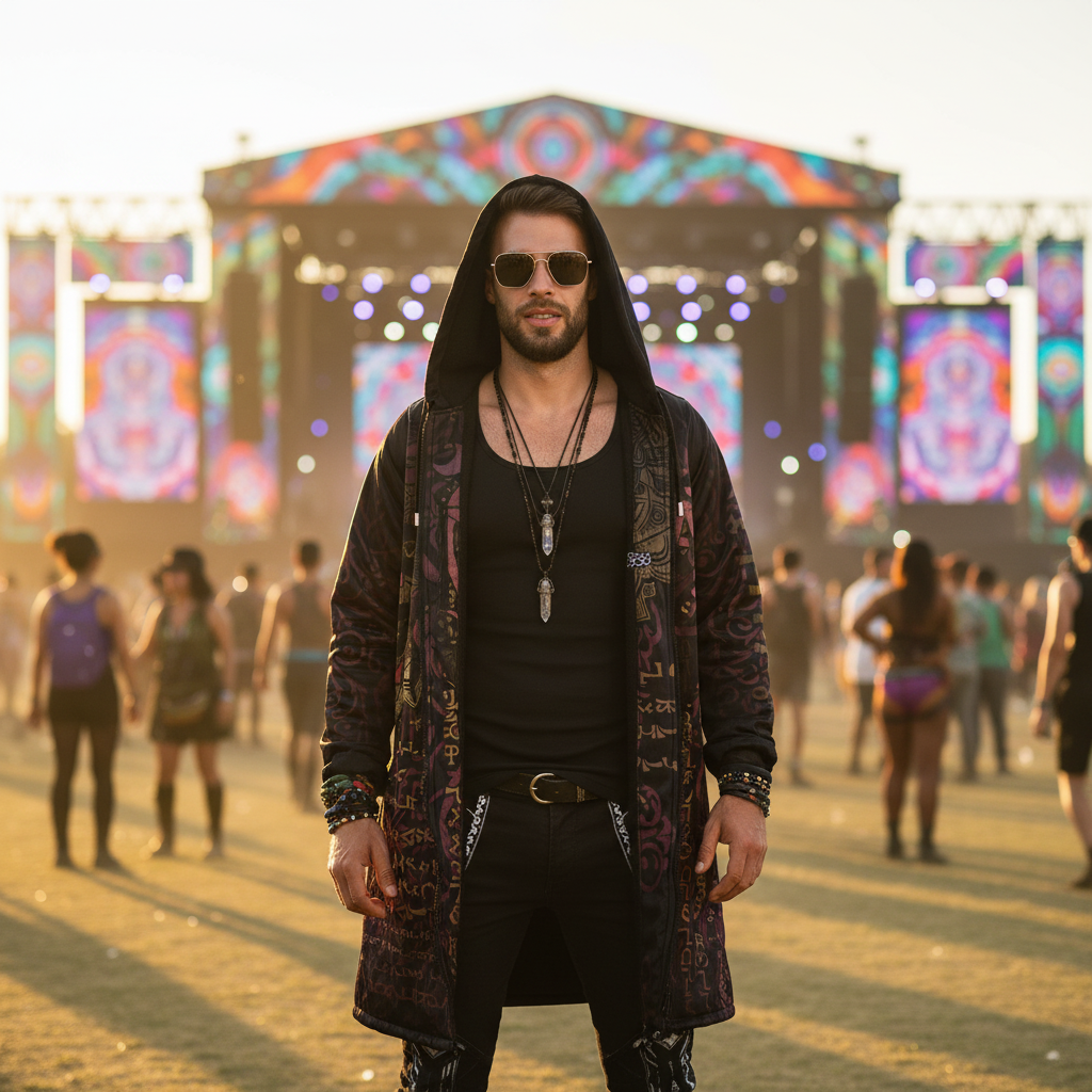 Enochian Vision Red Men's Festival Cloak