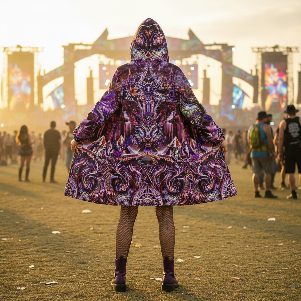 Dream Weaver Red Women's Festival Cloak