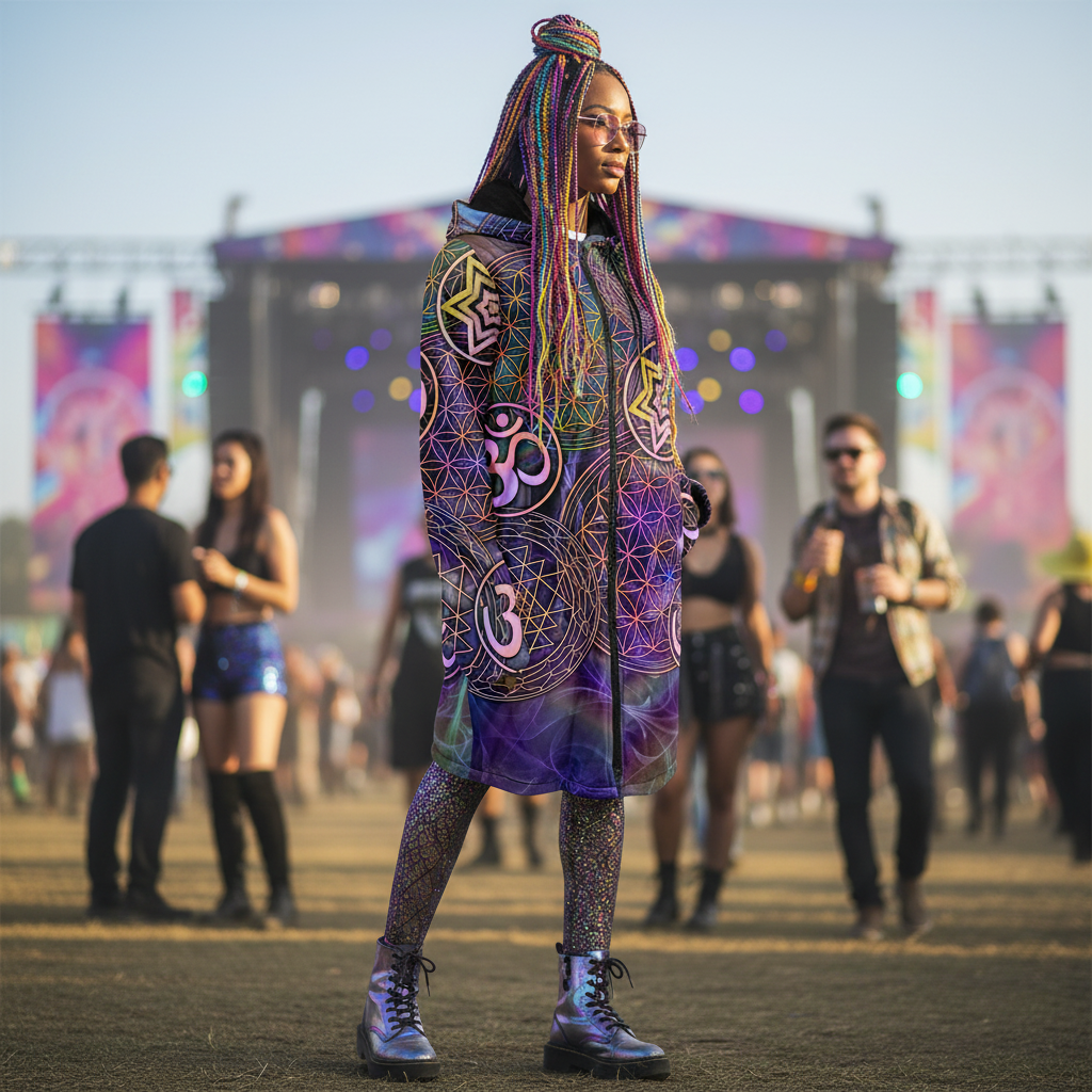 Sacred Geo Women's Festival Cloak