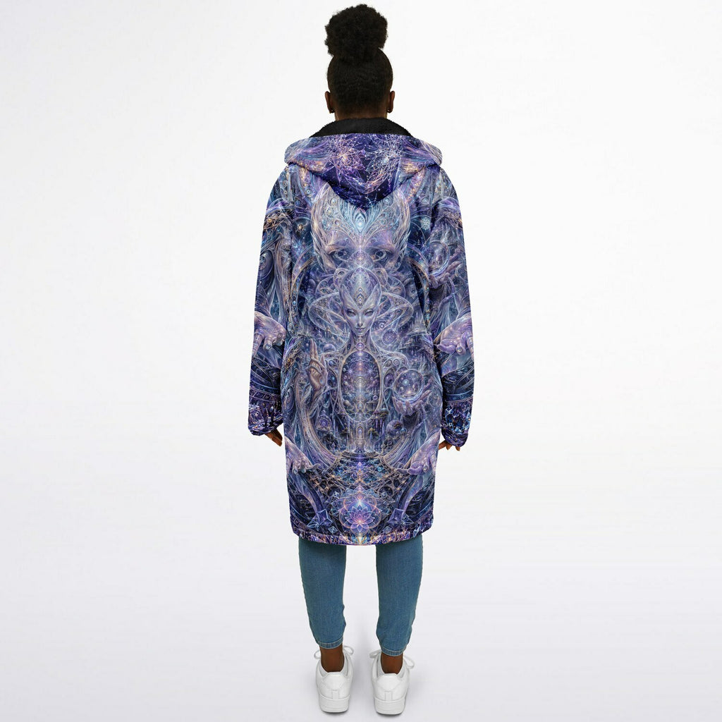 Galactic Alien Oracle Zipper Black Cloak