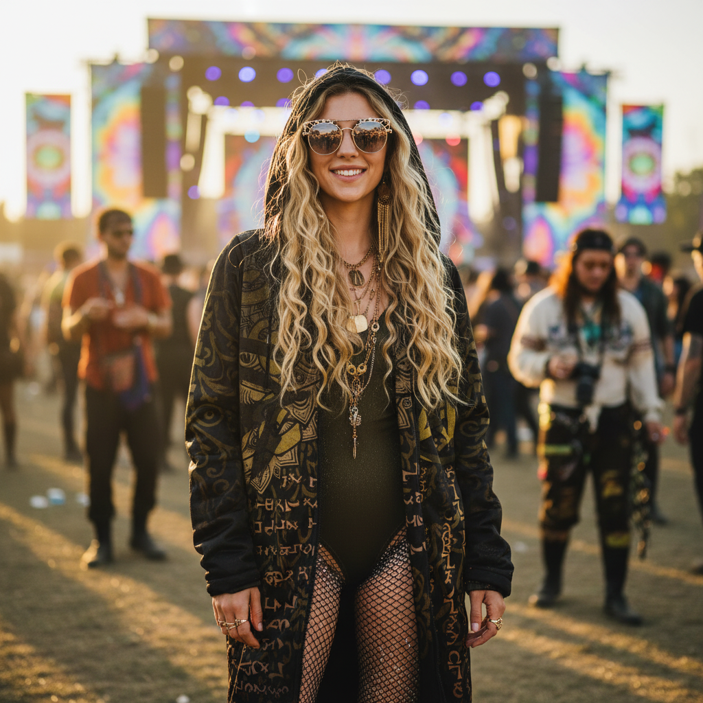 Enochian Vision Gold Women's Festival Cloak