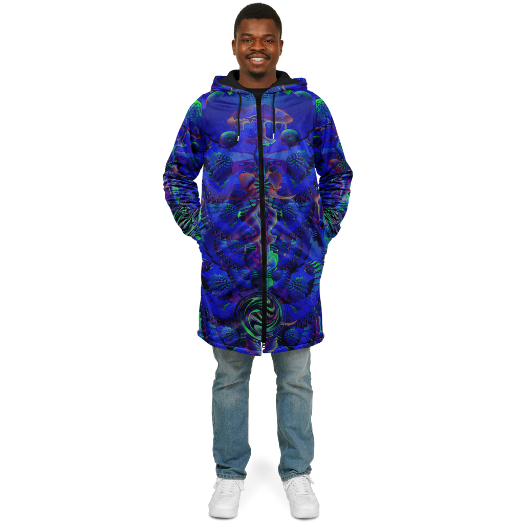 Cloak | Shroom Flower of Life Blue