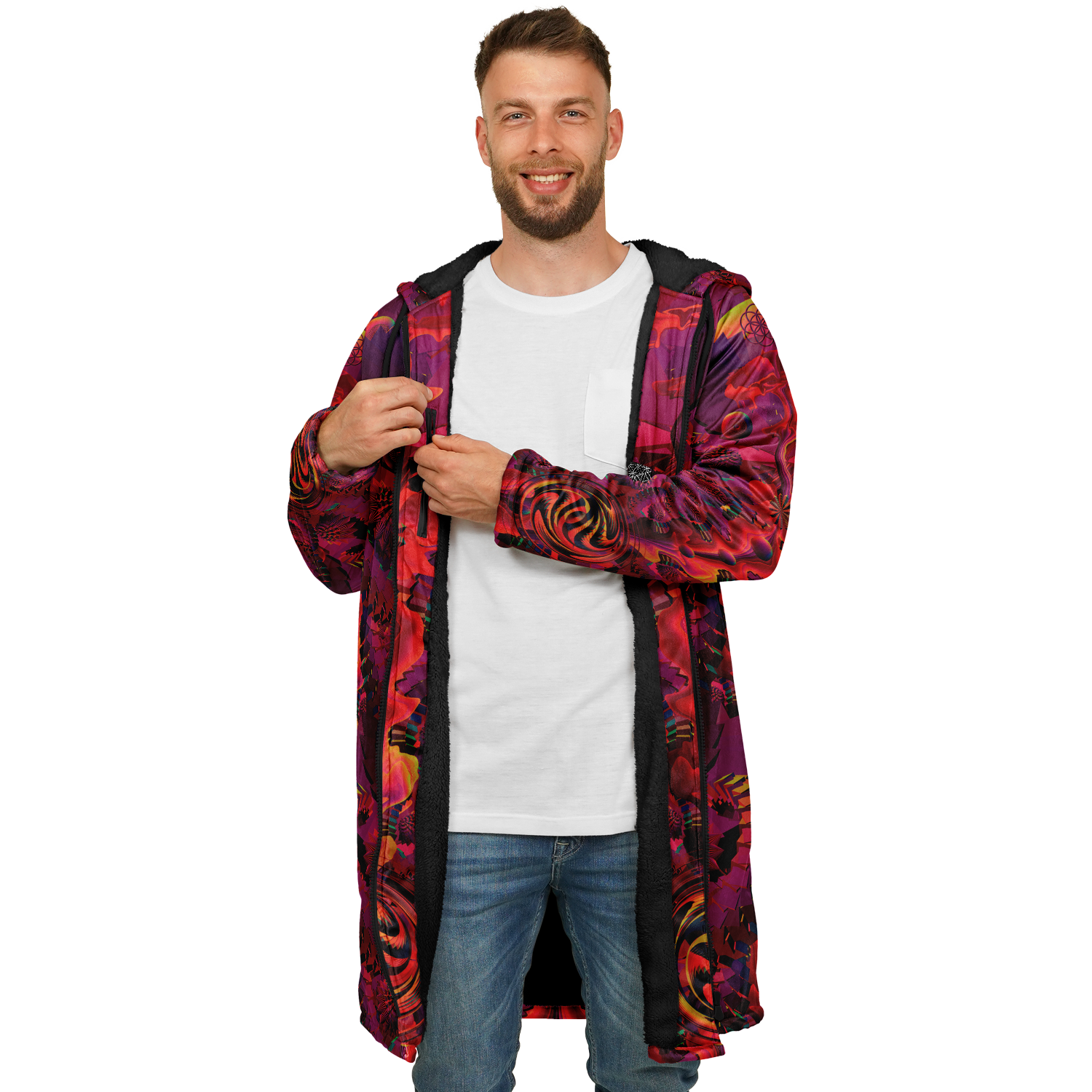 Cloak | Shroom Flower of Life Red