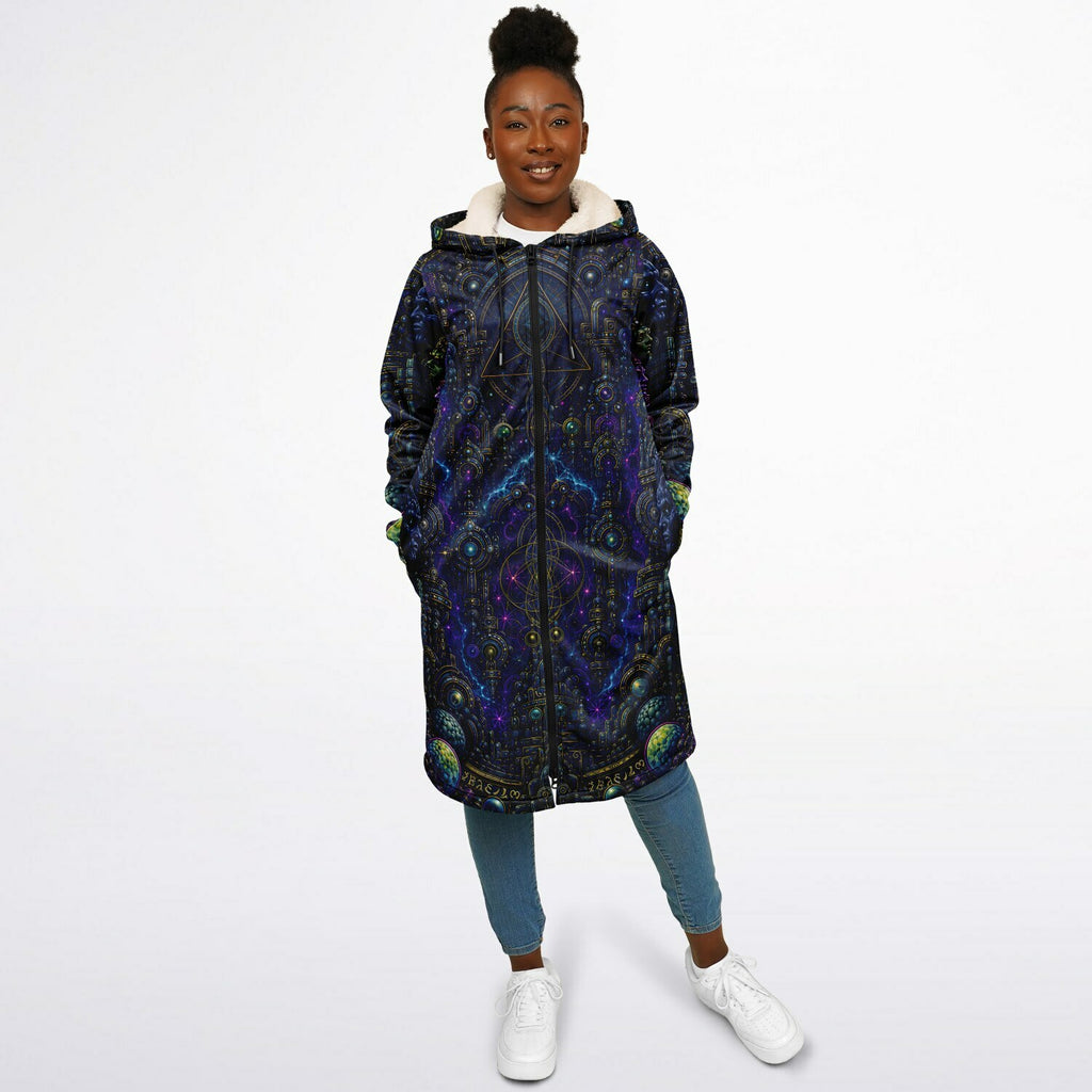 Celestial Tempe White Zipper Cloak