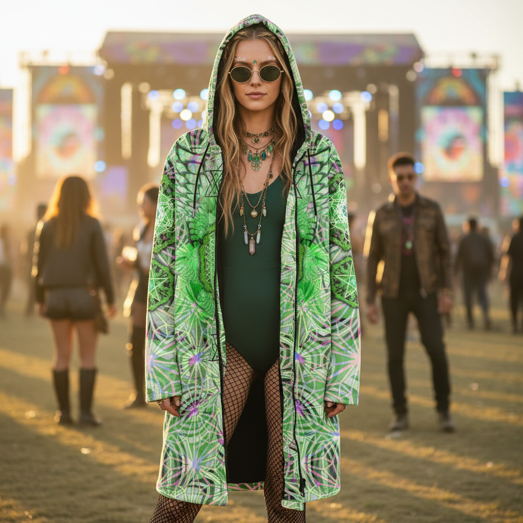 Angel Catcher Light Green Women's Festival Cloak
