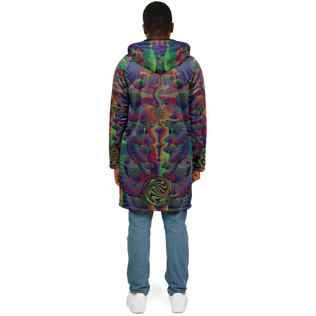 Cloak | Shroom Flower of Life Dark Rainbow