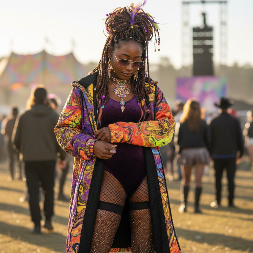 Liquid Fire Women's Festival Cloak
