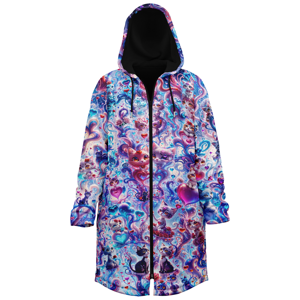 Valentine Day Cats Women's Festival Cloak