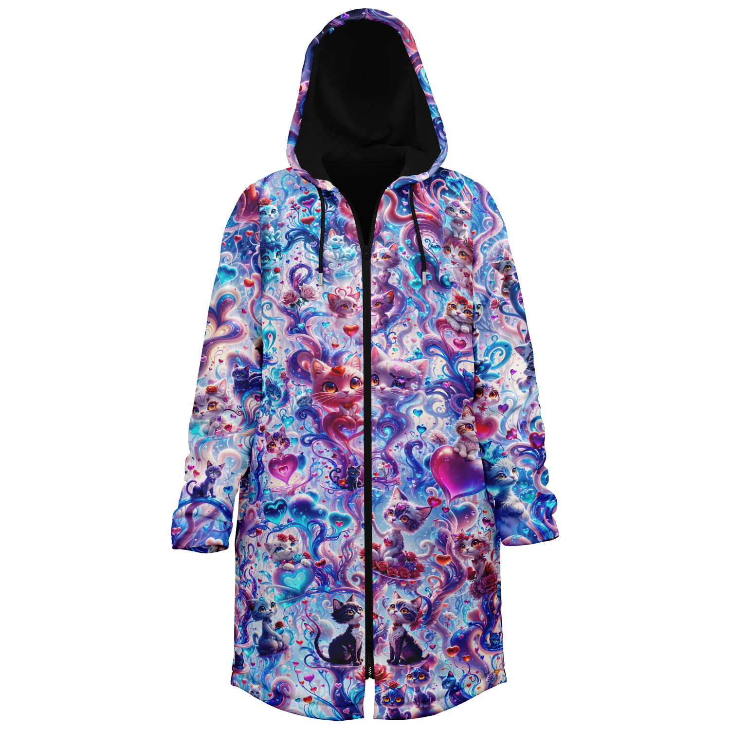 Valentine Day Cats Women's Festival Cloak