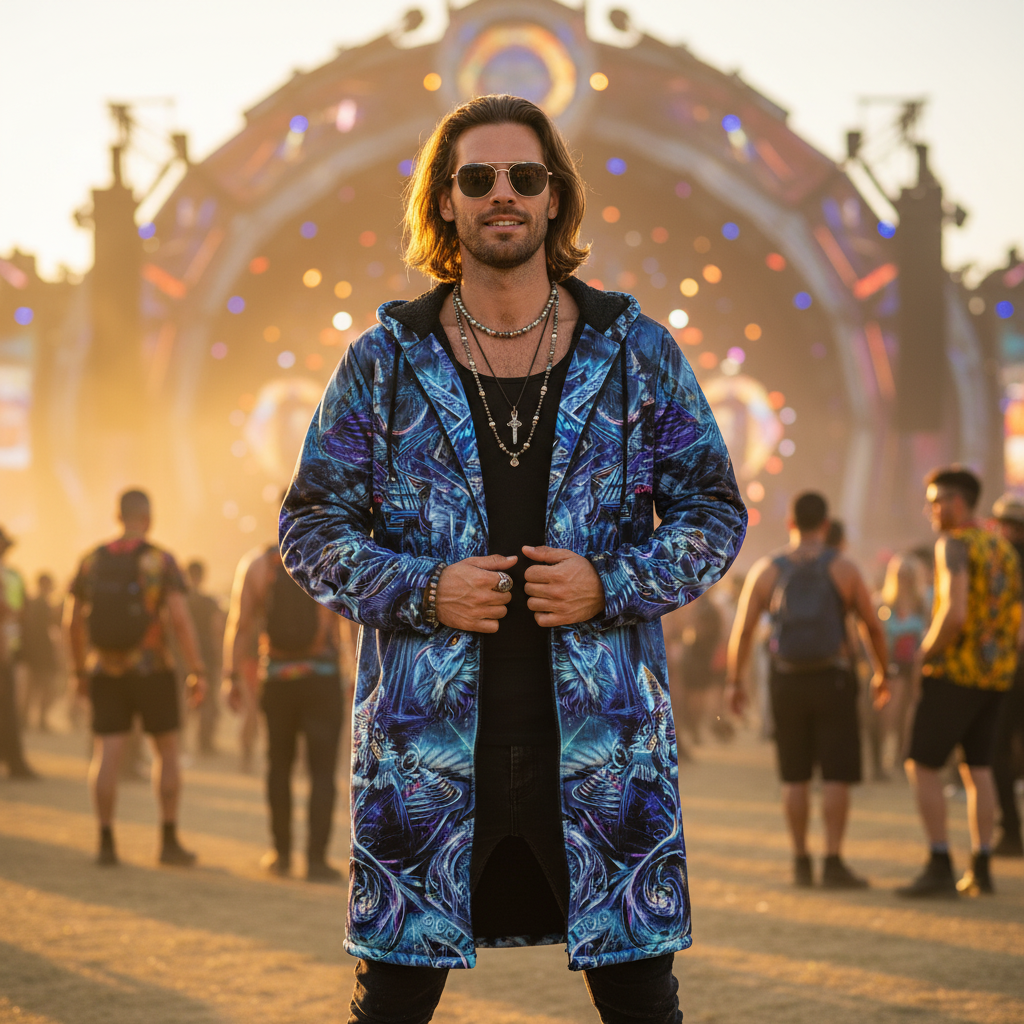 Blue Dream Weaver Men's Festival Cloak
