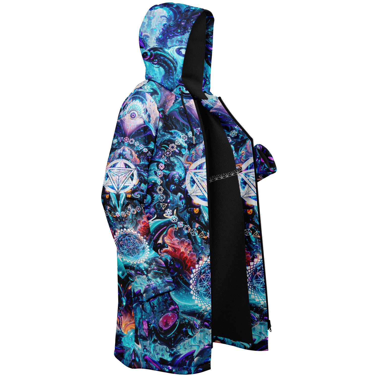 Alien Cyberpunk Mech Men's Festival Cloak