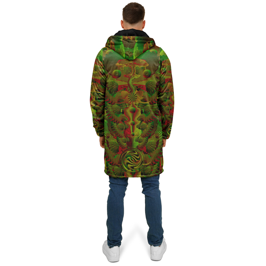 Cloak | Shroom Flower of Life Green