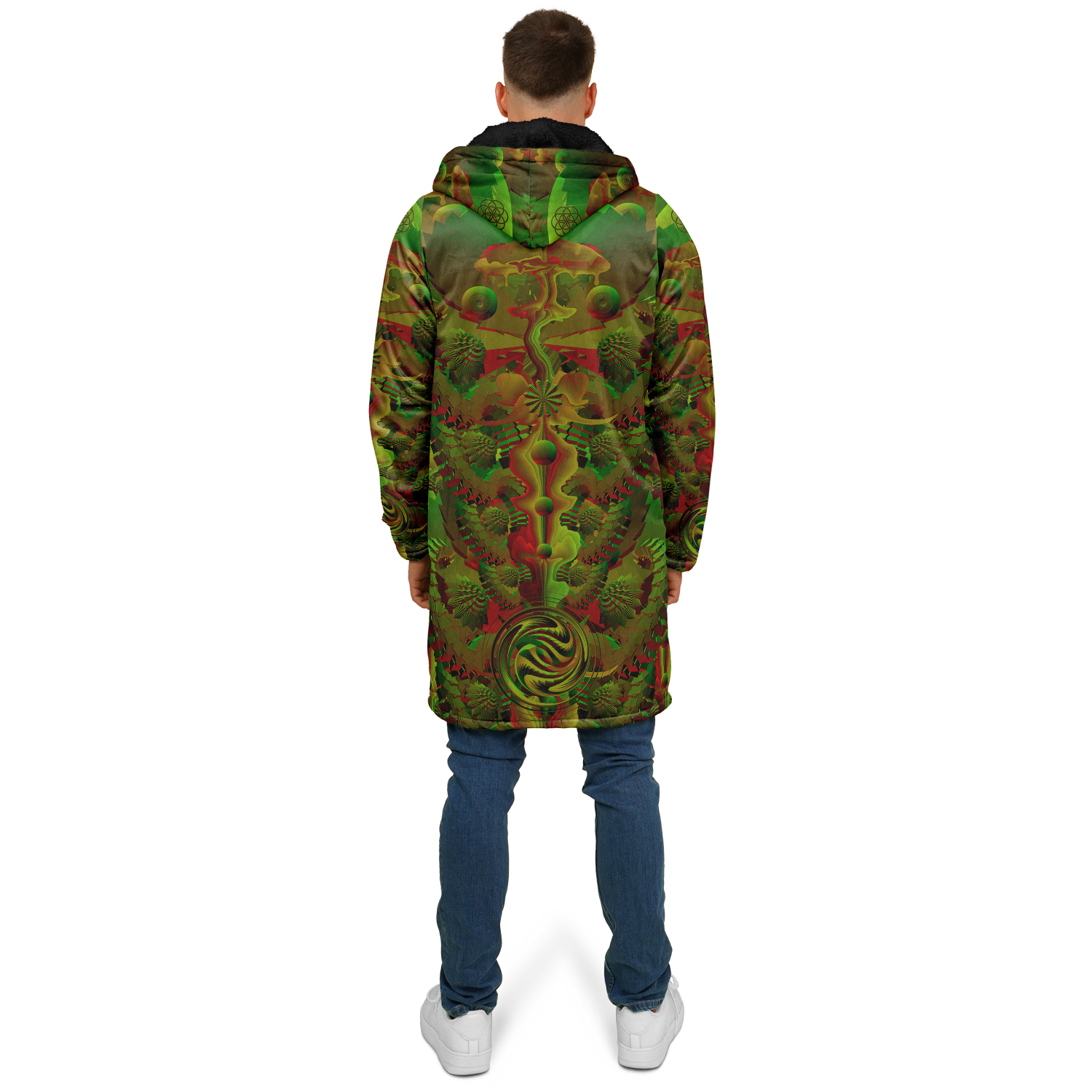 Cloak | Shroom Flower of Life Green