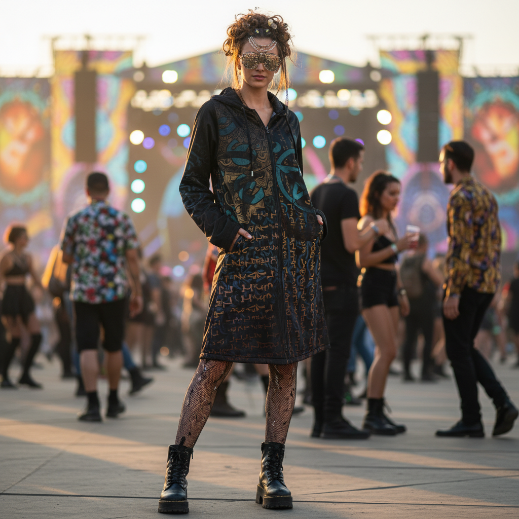 Enochian Vision Teal Women's Festival Cloak