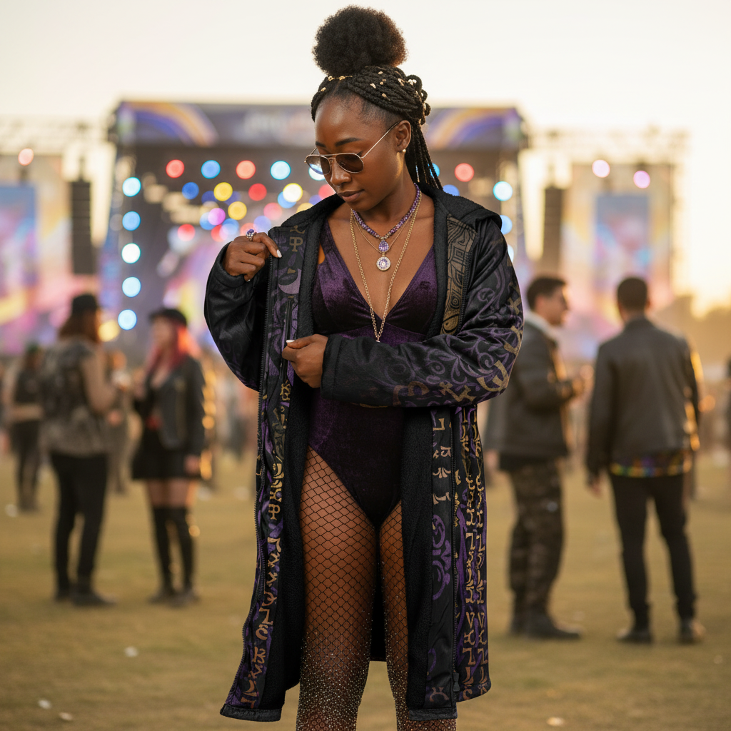 Enochian Vision Purple Women's Festival Cloak