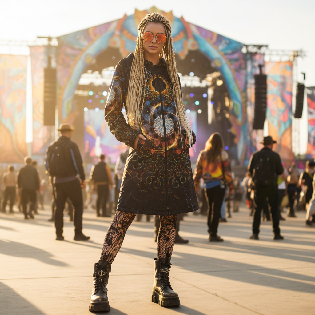 Solar Eclipse Women's Festival Cloak