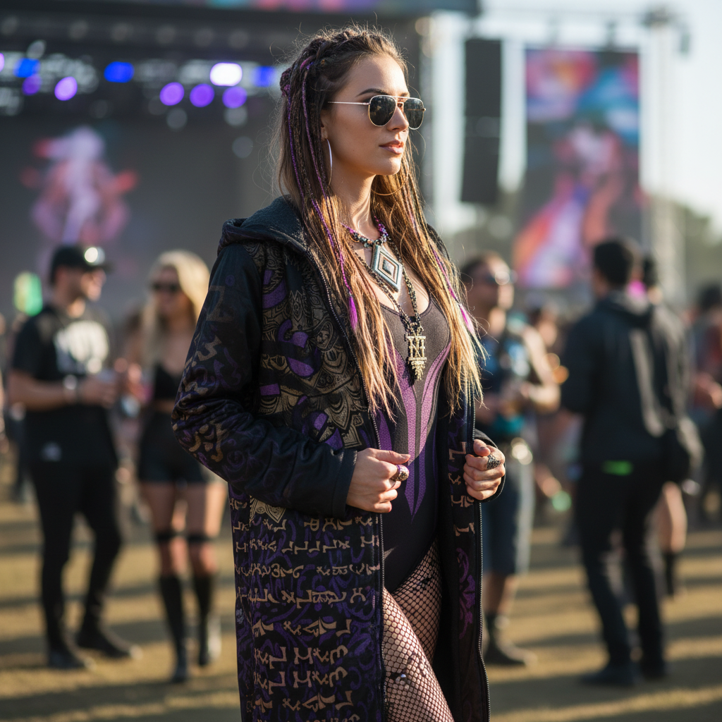 Enochian Vision Purple Women's Festival Cloak