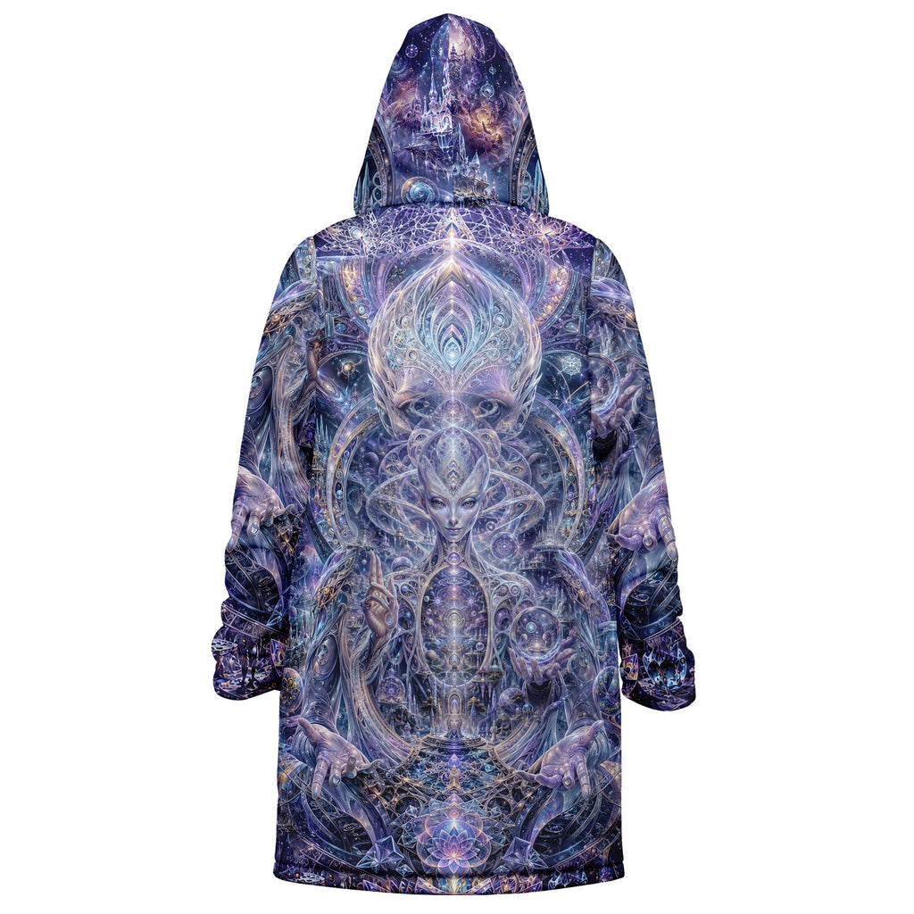 Galactic Alien Oracle Zipper Black Cloak