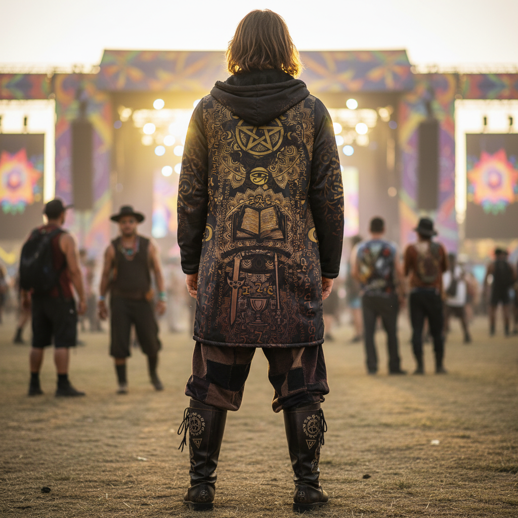 Enochian Vision Gold Men's Festival Cloak