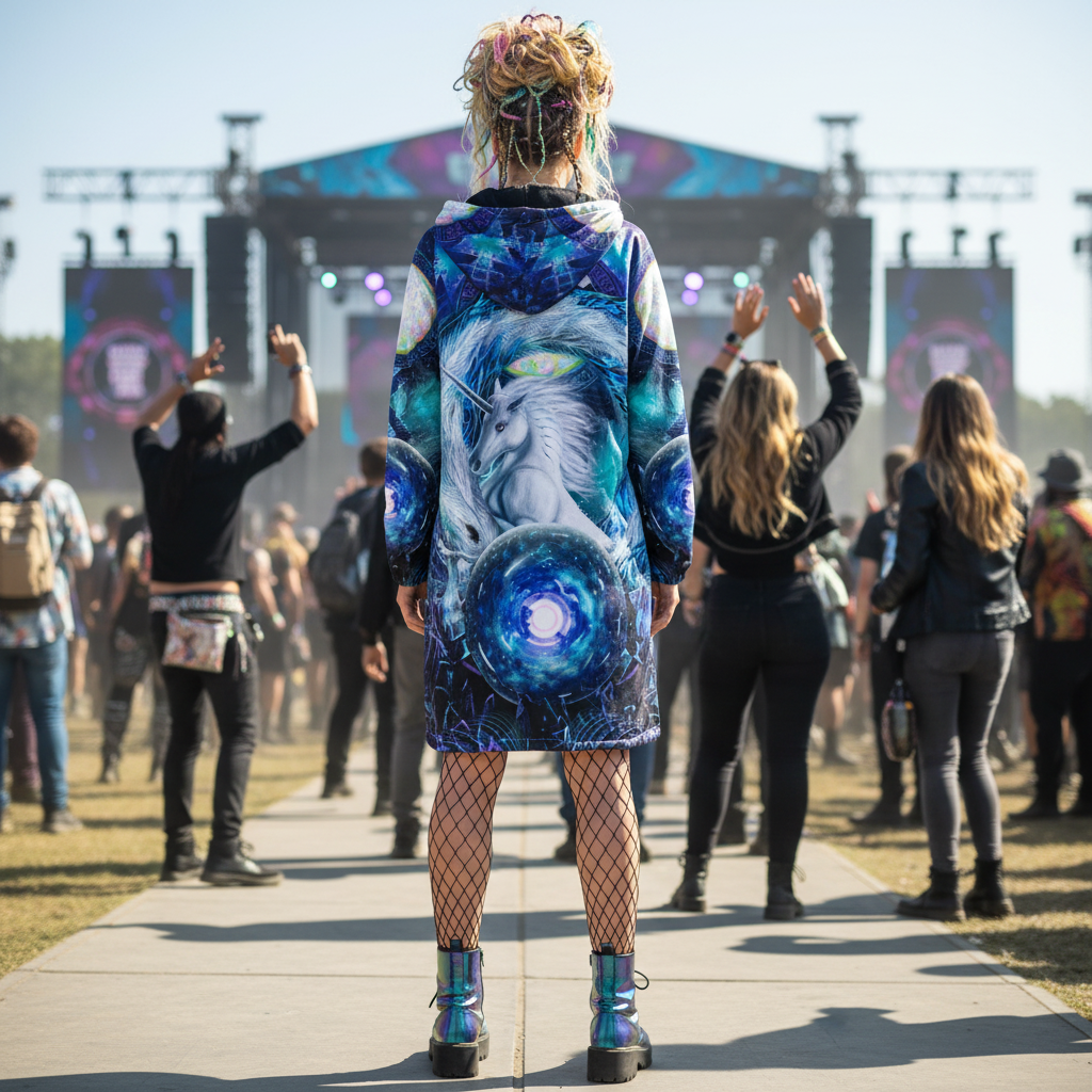 Blue Sorceress Women's Festival Cloak