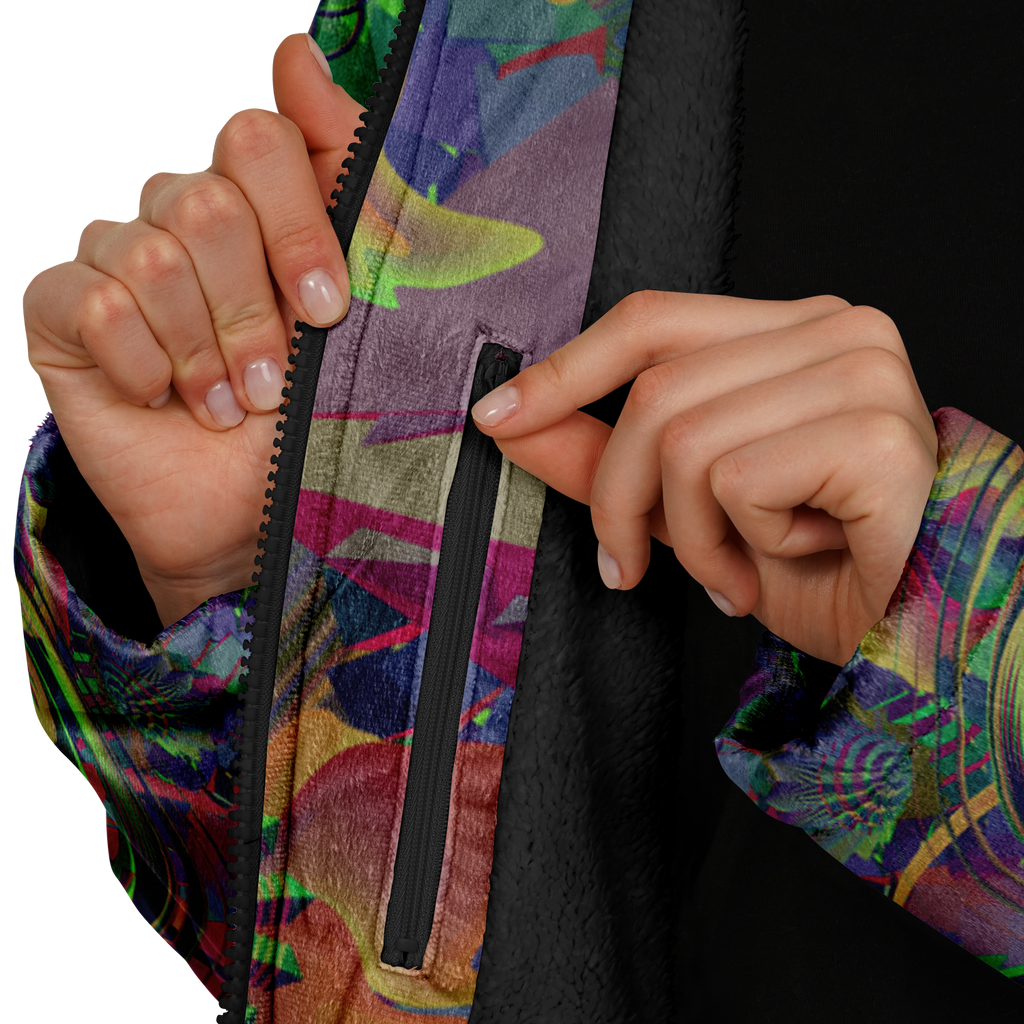 Cloak | Shroom Flower of Life Dark Rainbow