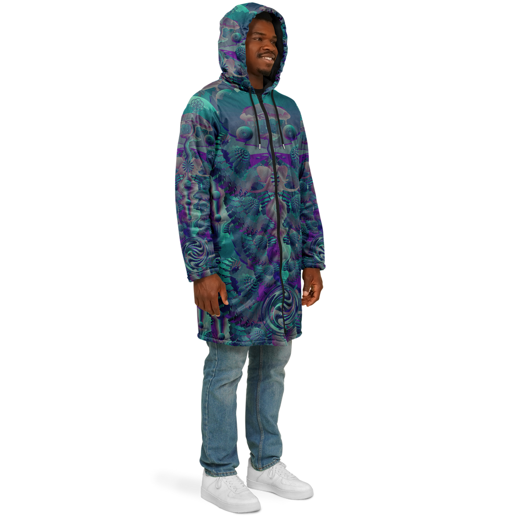 Cloak | Shroom Flower of Life Teal