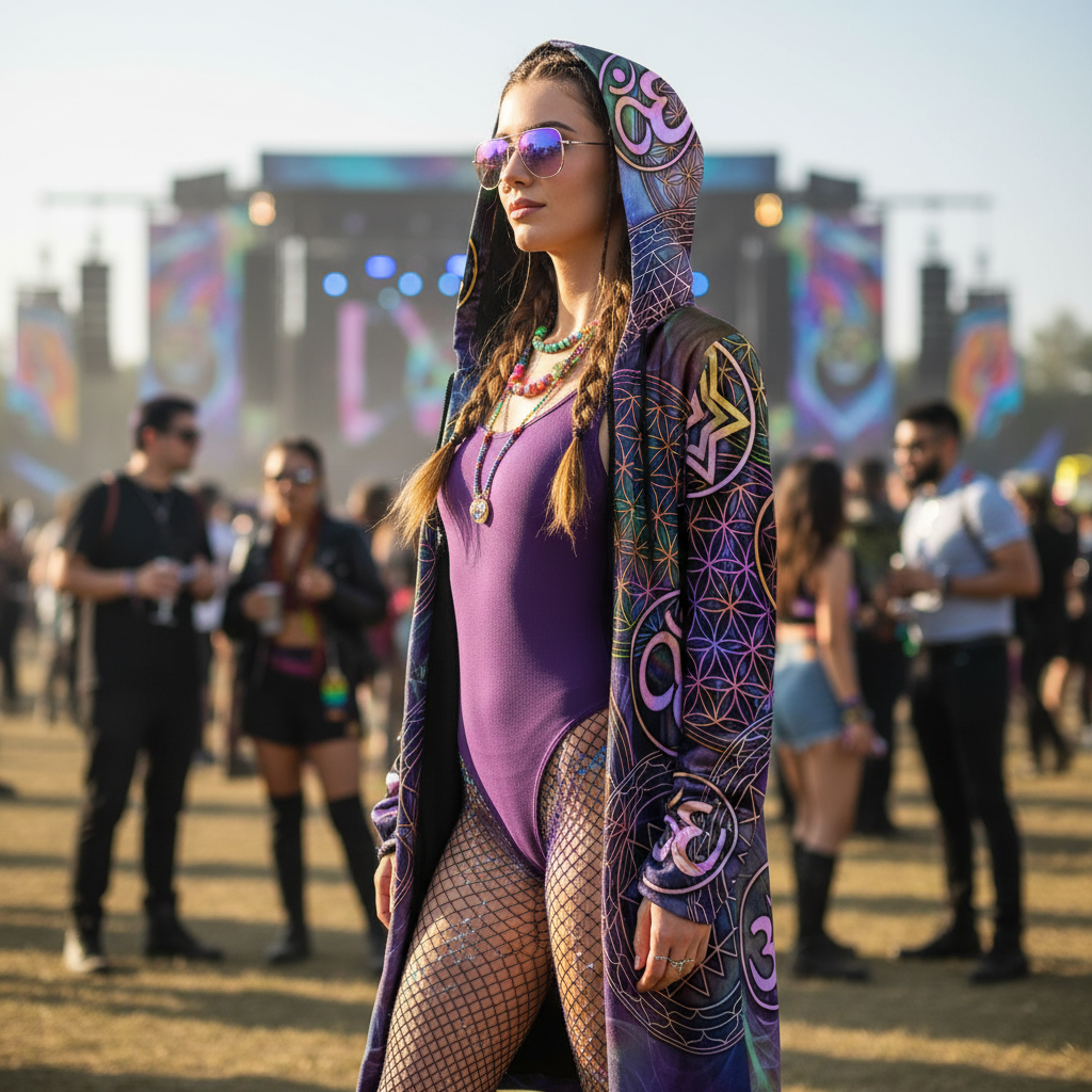 Sacred Geo Women's Festival Cloak