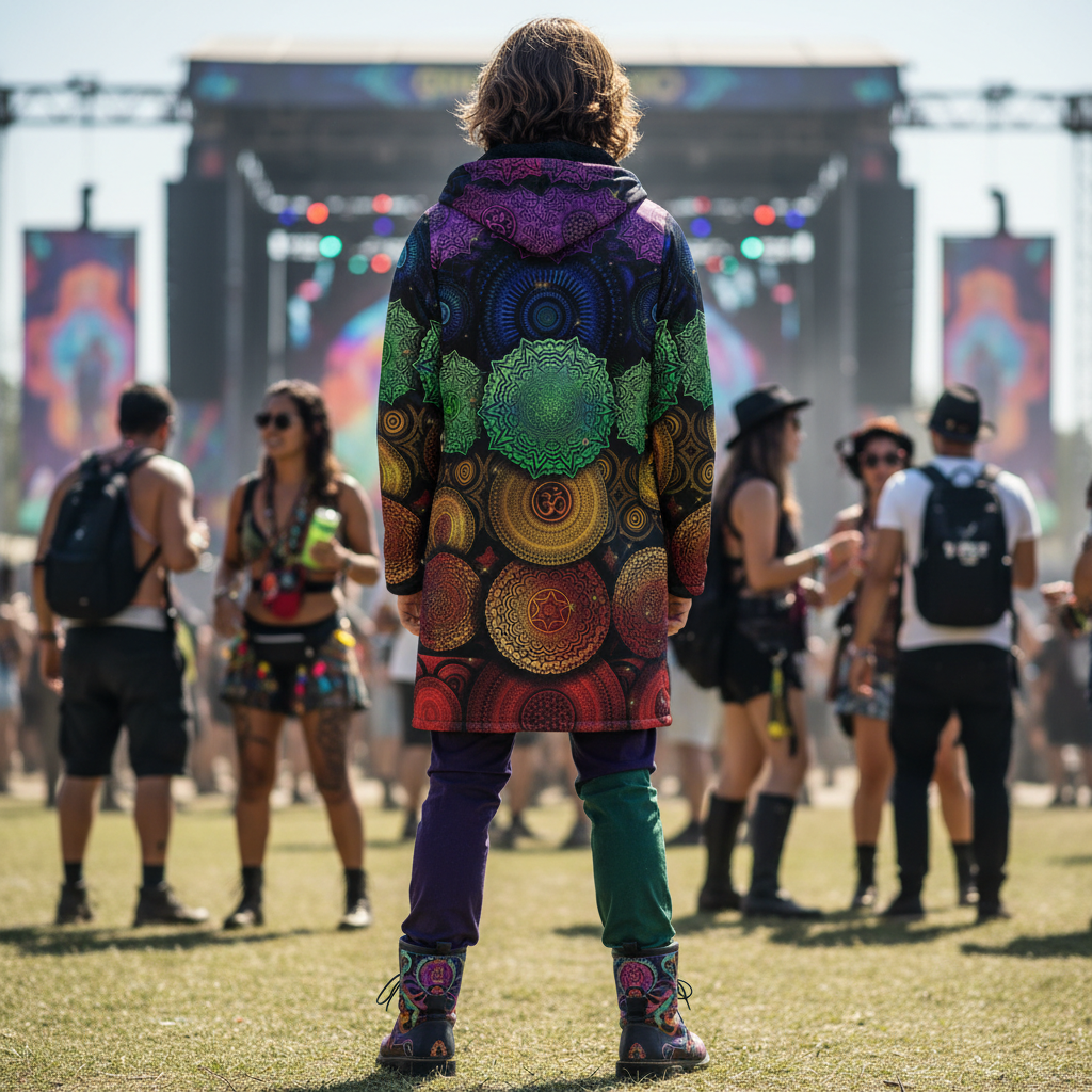 Chakra Mandala Men's Festival Cloak