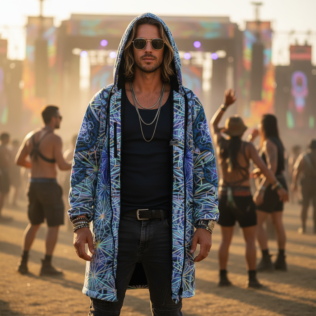 Angel Catcher Light Blue Men's Festival Cloak