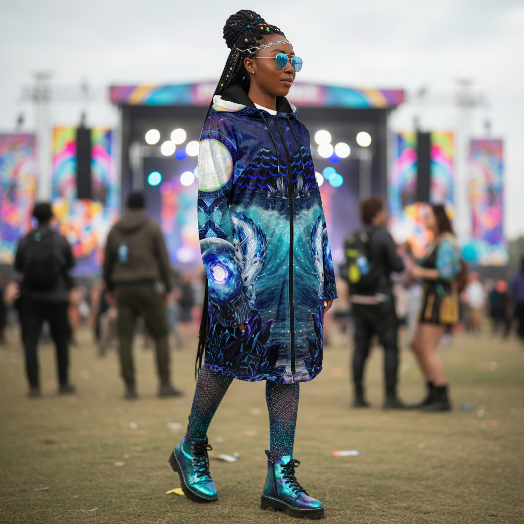 Blue Sorceress Women's Festival Cloak