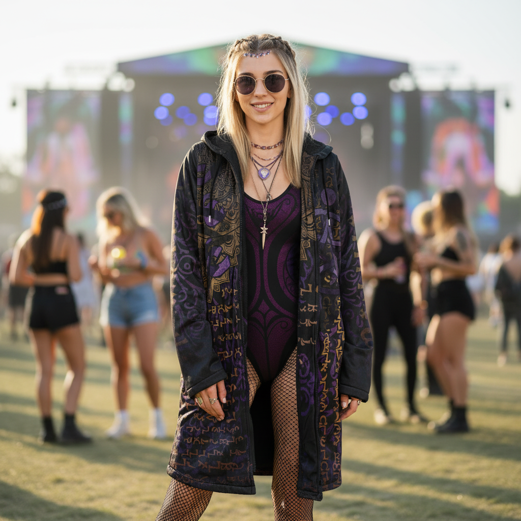 Enochian Vision Purple Women's Festival Cloak