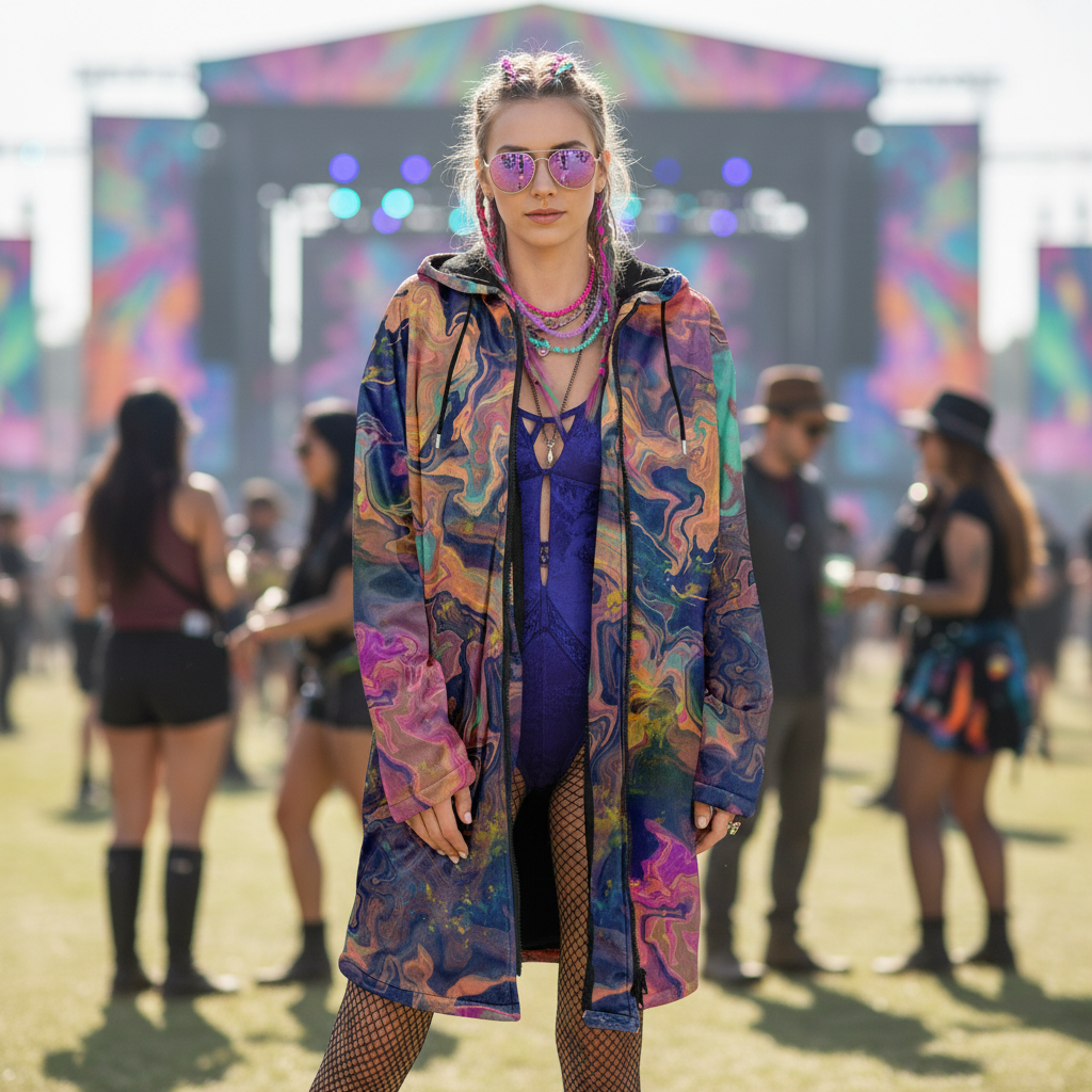 Liquified Abyss Women's Festival Cloak