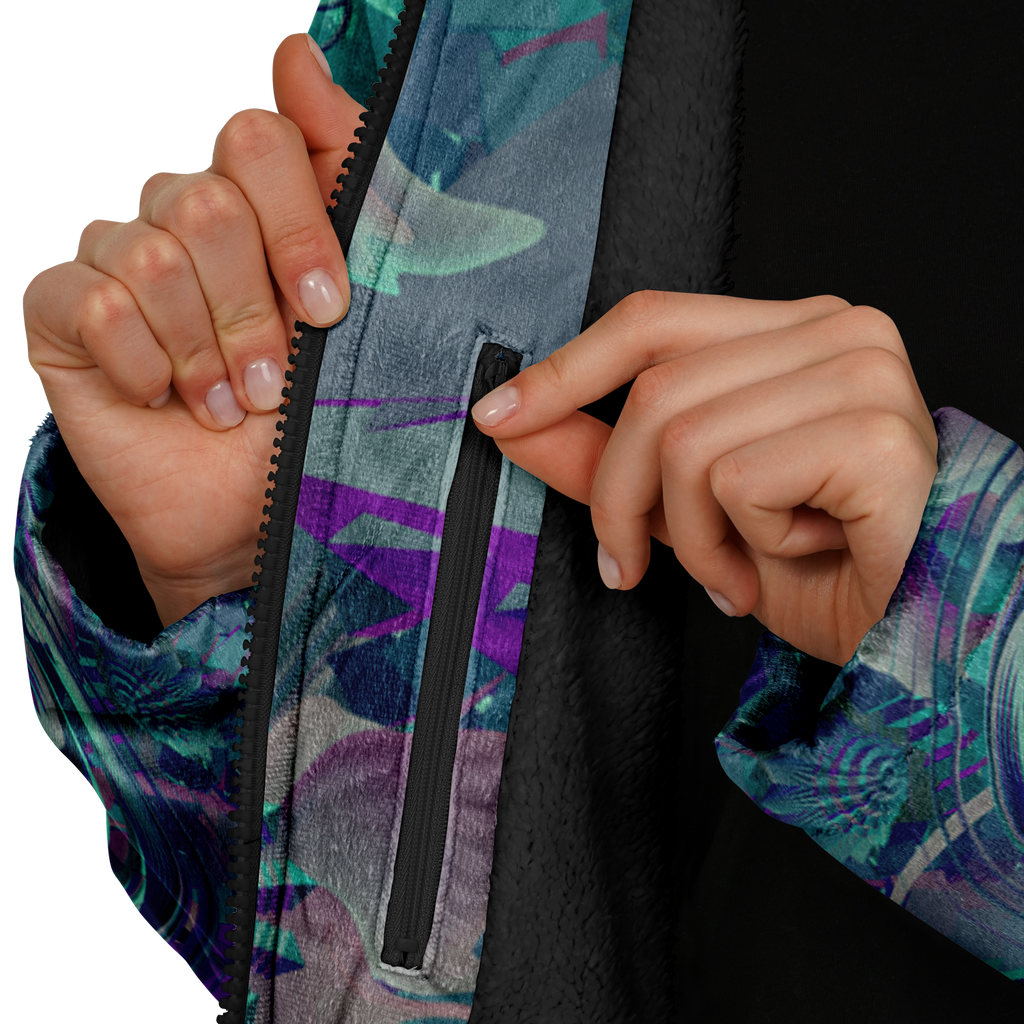 Cloak | Shroom Flower of Life Teal