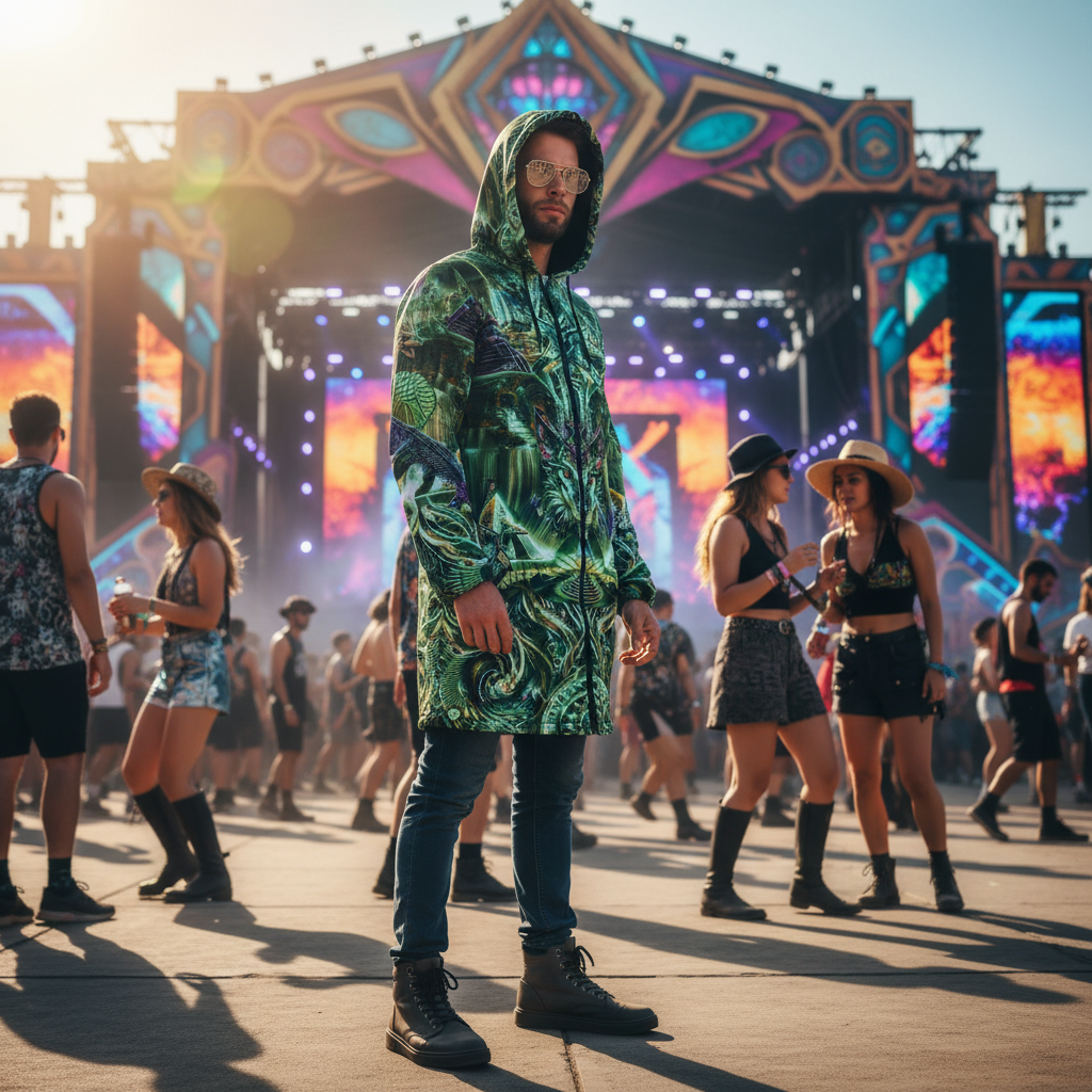 Dream Weaver Green Men's Festival Cloak