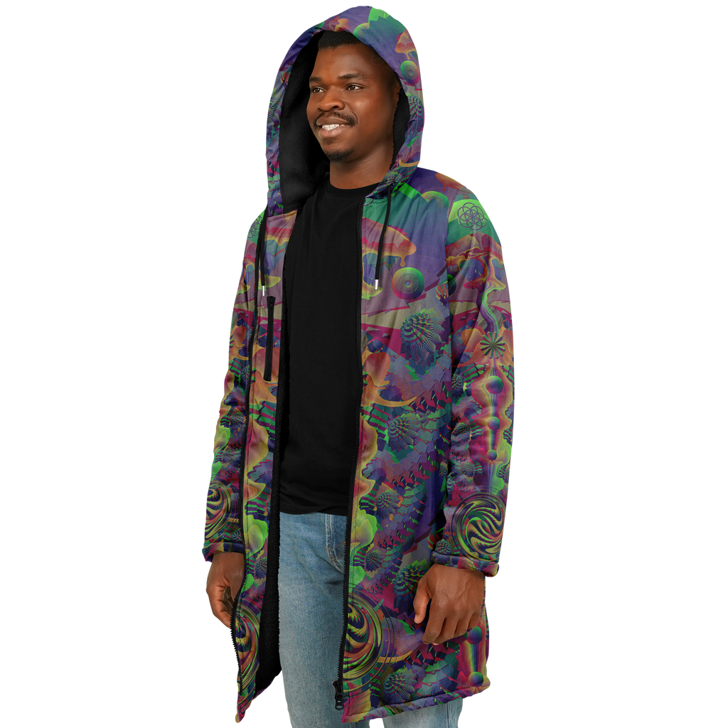 Cloak | Shroom Flower of Life Dark Rainbow