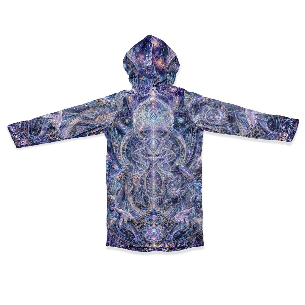 Galactic Alien Oracle Zipper Black Cloak
